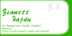 zsanett hajdu business card