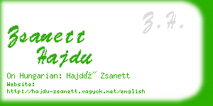 zsanett hajdu business card